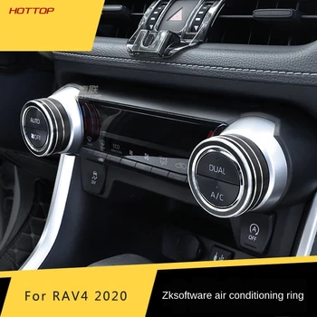 Para Toyota RAV4 2019 2020 5 de Aire Acondicionado de Rotación Decorativos Anillo Interior de Modificación de Aire Acondicionado Marco de la Decoración