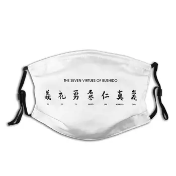 Bushido Reutilizables de la Máscara de la Cara de Karate Polvo Tapa de Protección del Respirador Mufla Máscara con Filtros