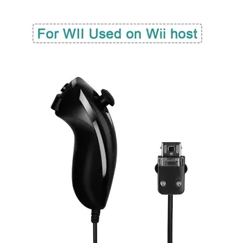 Negro Blanco Nunchuck Controlador Para Diferentes Para El Mando De Wii Gamepad