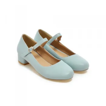 Azul Princesa Lolita Amor en Vivo Cosplay Japonés Zapatos Niña Criada Estudiante de Cuero de la PU Zapatos