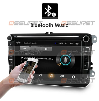 2G+32G Android 10 2 Din para radio de Coche Reproductor Multimedia GPS Estéreo Para Volkswagen Seat Skoda Octavia golf 5 6 passat passat B6 polo