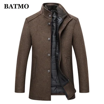 BATMO 2019 nueva llegada del otoño y el invierno de alta calidad de lana thicked trench de hombres para hombres,chaquetas de lana ,plus-tamaño M-XXXL AL 01