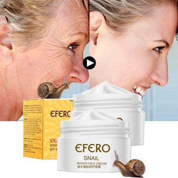 Efero Crema Anti-arrugas con Caracol Blanqueamiento Crema de Caracol de Suero para la Cara, Crema Hidratante Anti-Envejecimiento Cuidado de la Piel para el Tratamiento del Acné