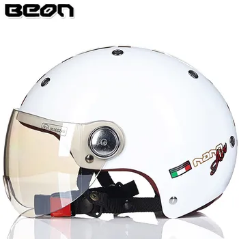 BEON B-103 casco de cara abierta E-BIKE moto cascos casco de la vespa vintage capacete de moto de verano casco de la motocicleta