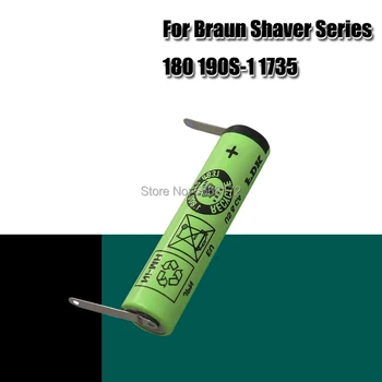 Para Afeitadora Braun Serie 180 190S-1 1735 Cruzer Z3 Z4 Z5 Z6 5753 Batería de 1.2 V Ni-MH Batería Recargable + DIY de níquel pieza