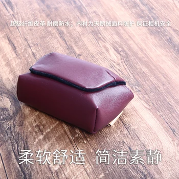 Portátil de cuero de la PU bolso de la cámara de caso para la Fujifilm X100S X100 X100F X100V XF10 X70 Impermeable protectora Bolsa de Almacenamiento