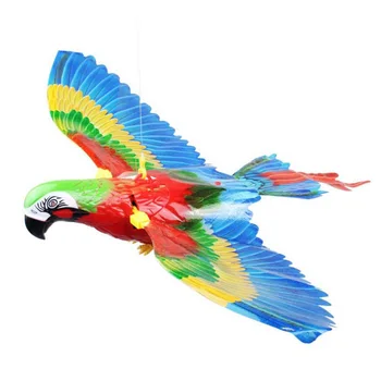 La Luz eléctrica Parrot Va a Volar Brillo Vocal de las Aves Línea de Colgado Parrot Flotando Música Fash Loro de los Niños de Juguete de Regalo
