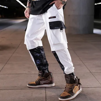 La Moda Impresa Hombres Harén Pantalones De Hip Hop Casual Ropa De Corredores De Los Hombres De Moda De Verano De Elástico En La Cintura De Los Pantalones