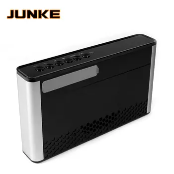 JUNKE Estéreo de alta fidelidad de Bluetooth Altavoz Inalámbrico Portátil Super Bass Sonido Dual Cuadro Con Mic TF Radio FM Aux, Entrada USB TF Columna