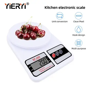 Yieryi 10kg/1g SF-400 de bolsillo peso de báscula Digital de Cocina báscula Electrónica para Paquete Postal Alimentos de la Dieta del Peso de la Cocina de Medición
