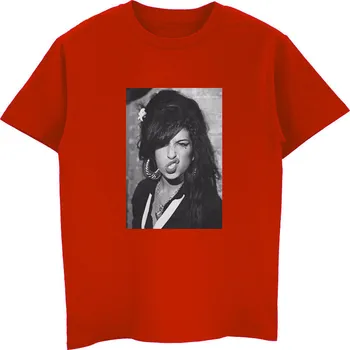 Caliente De La Venta De Amy Winehouse Legardary De Impresión De Camiseta Camisetas De Los Hombres De Algodón De Manga Corta T Camisa Casual De Hip Hop Tops Harajuku Streetwear