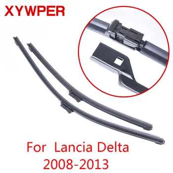 XYWPER Limpiaparabrisas Lancia Delta 2008 2009 2010 2011 2012 2013 Accesorios del Coche de Goma Suave limpiaparabrisas
