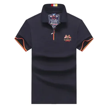 Algodón Hombres de la Camisa de Polo de 2020 Nuevo Diseño de Moda de la Cremallera de Alta Calidad de la Marca Tace & Shark Camisa de Polo de los Hombres Tops de Manga Corta Camiseta