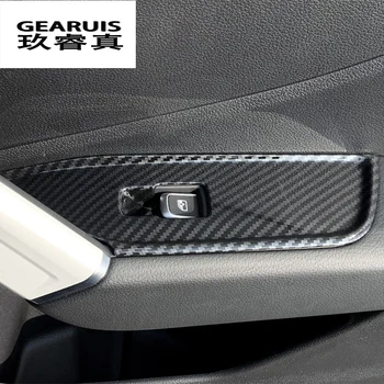 Car Styling el Apoyabrazos de la Puerta del panel cubre Pegatinas para Audi Q2 Q2L Cristal de la Ventana de la Elevación de los Botones del marco de Recorte Automático Interior Accesorios