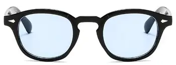 La Moda Johnny Depp Estilo De Gafas De Sol Redondas Claro Lente Tintada El Diseño De La Marca Fiesta Mostrar Gafas De Sol De Oculos De Sol