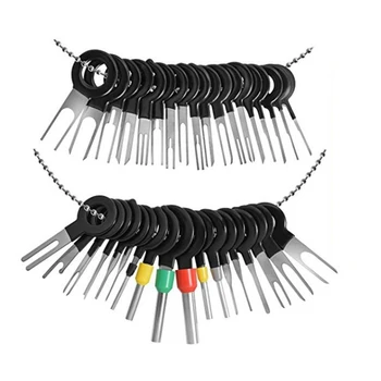 70 Pcs Herramientas universales Pin Eyector Kit Conector del Cable del Extractor Automotriz Terminal extractor de reparación de removedor herramienta clave accesorio