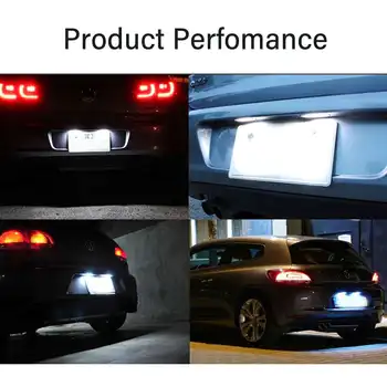2Pcs LED Número de Licencia de la Luz de la Placa Sin error Para el Hyundai I20 I10 Veloster FS XG30 Terracan HP Coupe GK Para Kia Picanto Rio Alma