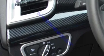Para Audi Q5 año FISCAL 2018 2019 Decorar Accesorios de Fibra de Carbono de Estilo de la consola central en el Interior del Panel de Instrumentos de Alrededor de ajuste