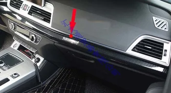 Para Audi Q5 año FISCAL 2018 2019 Decorar Accesorios de Fibra de Carbono de Estilo de la consola central en el Interior del Panel de Instrumentos de Alrededor de ajuste