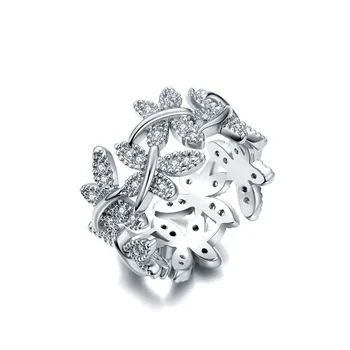 2021 Verano con Incrustaciones de circón anillo caliente de la joyería Fina joyería de Cristal de Swarovskis 2 Colores Europeo de mujeres, Ajuste la Fiesta de la Boda