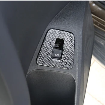 Tronco de coche Interruptor de la etiqueta Engomada para el Volkswagen Tiguan Mk2 de Fibra de Carbono 2016 2017 2018 2019 2020 Interior del Coche Decoración Interruptor de la etiqueta Engomada