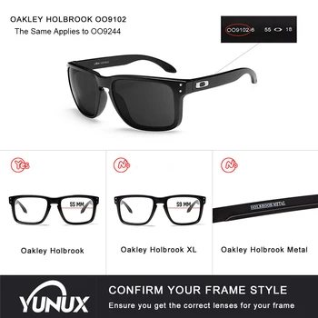Reemplazo de las Lentes de Oakley Holbrook OO9102 Gafas de sol (Compatible Lente Única) - YUNUX