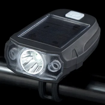 Impermeable Bici Bicicleta Solar LED Luz Delantera Recargable USB Lámpara de la Rueda de la Lámpara Accesorios caliente