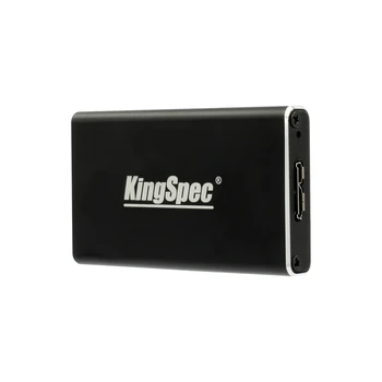 MSATA negro mini SSD Carcasa del Adaptador de black Metal de Caso de la Unidad de Disco Duro usb 3.0 portabble para la de 60 gb mSATA de 128 gb 256 gb de almacenamiento 512 GB, 1 TB