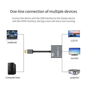 1080P 60fps Tarjeta de Captura de Vídeo de 4K de Conferencia de Audio Multifunción Bucle de Salida HDMI USB3.0 La Transmisión En Vivo Para Los Juegos De Radiodifusión