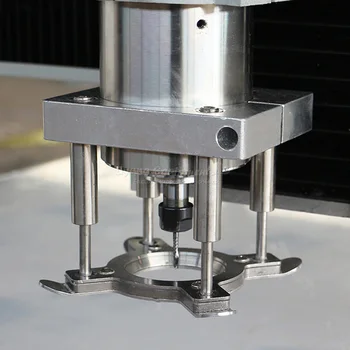 Router CNC de la máquina de grabado de 65 mm 80 mm husillo de la prensa de la placa de sujeción flotante presión del alimentador de piezas de bricolaje dispositivo de pinza