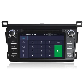 2 din radio grabadora estéreo del Coche Para Toyota RAV4 2013-Android 10.0 Coche Reproductor Multimedia de DVD de la Navegación GPS Gratuita de mapas