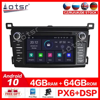 2 din radio grabadora estéreo del Coche Para Toyota RAV4 2013-Android 10.0 Coche Reproductor Multimedia de DVD de la Navegación GPS Gratuita de mapas