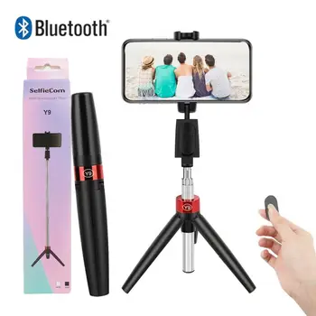 Inalámbrica Bluetooth 3 En 1 Selfie Stick Con Trípode Plegable Soporte Portátil De Vídeo En Vivo Monopie Para IPhone Xiaomi
