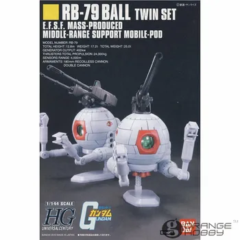 OHS Bandai HGUC 114 1/144 RB-79 Bola Doble Conjunto de Mobile Suit Modelo de Ensamblaje de Kits de