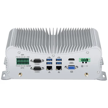 Mini PC Intel Core i5 7267U Windows Linux DDR4 RS232/422/485 Ethernet Dual GPIO LPT PS/2 HDMI VGA 6*USB WiFi 4G LTE SIM 9V-36V