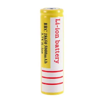 GTF 2pcs/lot Batería 18650 3.7 V 5000mAh Recargable del Li-ion Batería para Linterna de Led de batería 18650 batería recargable