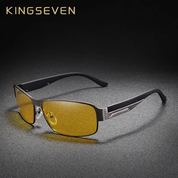 KINGSEVEN de Visión Nocturna Gafas de Diseño de la Marca de Gafas de sol Polarizadas Mujeres Hombres Conducción Anti-reflejos de las Gafas