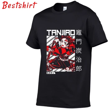Demon Slayer Camiseta Kimetsu No Yaiba Harajuku Inosuke Tanjiro Divertida Camiseta de Anime Japonés Nueva Camiseta para los Hombres 2020 Diseño