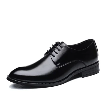 NPEZKGC Hombres de Negocios Zapatos Formales de Cuero Genuino de Negocios Zapatos Casuales de los Hombres Vestido de Oficina de Lujo Zapatos de Tamaño 48 hombres zapatos