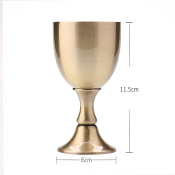 Copa de vino de la Vendimia hecha a Mano de Cobre Puro Tazas de Vino Vaso de Agua de Zumo de Beber Champán, Whisky Taza de Parte Barware Cristalería Taza