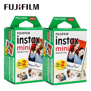 Fujifilm Instax Mini Películas de 40 Hojas de Borde Blanco de Papel Fotográfico para Instax Mini 9 8 7 70 90 25 50 Instantánea de la Cámara SP-1 SP-2 de la Impresora