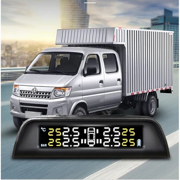 Inalámbrico para coche de la Presión de los Neumáticos Sistema de monitoreo de energía Solar ABS w6 Sensor de TPMS para el Coche Camión 0-8bar camión pequeño