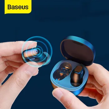 Baseus WM01 TWS Bluetooth Auricular Verdadero Auriculares Inalámbricos Bass Auriculares Estéreo de Auriculares con Micrófono Para iOS, Android OPPO auriculares