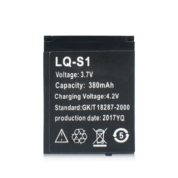 LQ-S1 3.7 V 380mAh batería Recargable de Li-ion del Polímero de la Batería Para el Reloj Inteligente DZ09 QW09 W8 A1 V8 X6 HLX-S1 DJ-09 AB-S1 M9 FYM-M9