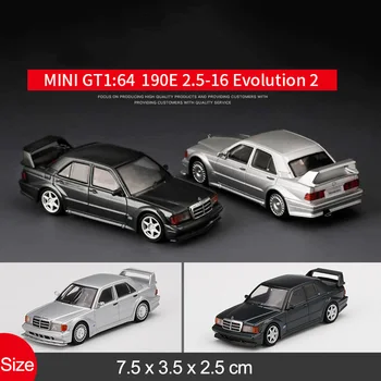 1/64 Mini GT Fundido a troquel de la Aleación Modelo de Coche de Bens 190E 2.5-16 Evolutinon 2 Simulación de Metal Automóvil de Modelo Para la Colección de Childrem Regalo