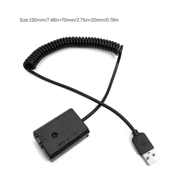 5V 2A-4A AC-PW20 NP-FW50 USB Primavera Cable Adaptador para Cámara Sony Alpha NEX F3 5R 5T 3N 5N A33 A37 A55 A5000 A6000 A6300 A6500