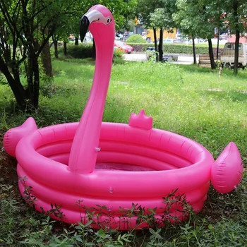 150*150*115cm Trinuclear Gigante Inflable de la Piscina del Flamenco Para Niños Portátil al aire libre de los Niños de la Cuenca Bañera de Agua Juguetes de Piscina