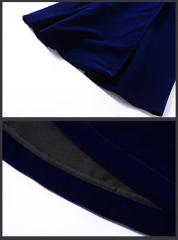 2017 Otoño de Terciopelo de Una Línea de Vestidos de la Rodilla-Longitud de los Vestidos de Soild de manga Larga Collar con Muescas Cinturones de Señora de la Oficina Caliente de las Ventas D7D224C
