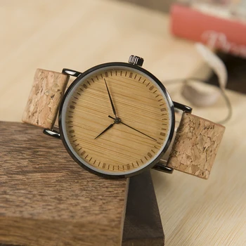 PÁJARO BOBO LE19 de Bambú de línea de la Moda Madera Relojes de Mujer de Cuarzo Reloj de Cuero Banda de Acero Inoxidable Reloj de Señoras