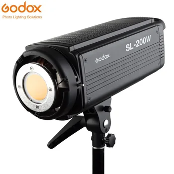 Godox SL-200W CRI 93+ Luz de Vídeo LED Iluminación Continua De 16 Canales 5600K Blanco 200W +mando a distancia+ Reflector